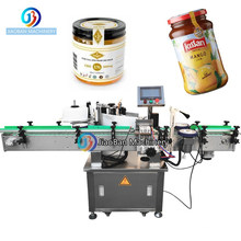 Automatic Water Plastic Bottle Label Sticker Tabletop Double Side Round Bottle Labelling Machine With Date Coder